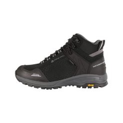 Buty trekkingowe unisex Alpine Pro Erahe Vibram. Czarne buty trekkingowe męskie Alpine Pro, bez wzorów, sportowe, bez obcasa, bez zapięcia. W wyprzedaży za 499.00 zł.