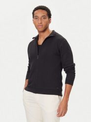 BOSS Bluza Structure 50559332 Czarny Regular Fit. Czarne bluzy rozpinane męskie Boss, m, bez wzorów, z bawełny, bez ramiączek, bez kaptura. Za 431.95 zł.