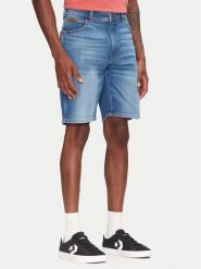 Wrangler Szorty jeansowe Texas 112362505 Niebieski Regular Fit. Niebieskie szorty męskie Wrangler, bez wzorów, z bawełny. Za 149.99 zł.