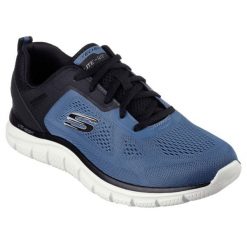 Buty Trekkingowe Skechers - Szersze Dorosłych. Czarne buty trekkingowe męskie Skechers, bez wzorów, z materiału, bez zapięcia, skechers sport. W wyprzedaży za 257.75 zł.