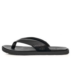 Ugg Australian M Seaside Ii Sandały Z Klapkami Dorosłych. Czarne sandały męskie UGG, bez zapięcia. W wyprzedaży za 399.25 zł.