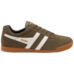 Sneakersy Gola Harrier Suede. Białe buty sportowe na co dzień męskie Gola, m, bez wzorów, casualowe, bez ramiączek, bez kaptura. Za 413.50 zł.