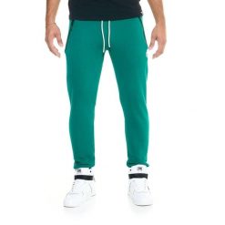 Męskie spodnie dresowe Leone Soft Basic. Zielone spodnie dresowe męskie LEONE 1947 APPAREL, bez wzorów, z dresówki. W wyprzedaży za 154.80 zł.