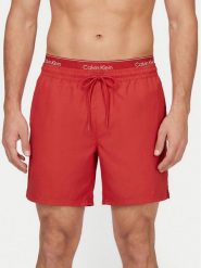 Calvin Klein Swimwear Szorty kąpielowe LV00N61023 Czerwony Regular Fit. Czerwone kąpielówki męskie Calvin Klein Swimwear, m, bez wzorów, z syntetyku. Za 289.99 zł.
