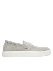 Calvin Klein Półbuty Moccasin Sue Unlined HM0HM01819 Szary. Szare codzienne półbuty męskie Calvin Klein, bez wzorów, ze skóry, bez obcasa, bez zapięcia. Za 439.99 zł.