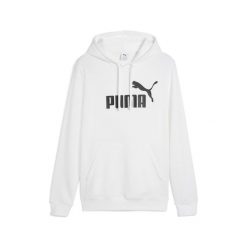Młodzieżowa bluza z kapturem Essentials z logo No. 1 PUMA White. Biała bluzy nierozpinane męskie Puma, m, bez wzorów, prążkowane, młodzieżowe, bez ramiączek, z kapturem. Za 212.75 zł.