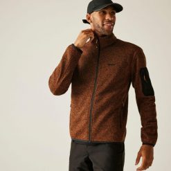 Polar męski rozsuwany Newhill. Brązowe bluzy z polaru męskie Regatta, m, bez wzorów, z dzianiny, eleganckie, bez ramiączek, bez kaptura. W wyprzedaży za 169.99 zł.