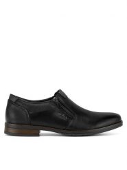 Rieker Półbuty 10351-00 Czarny. Czarne eleganckie półbuty męskie Rieker, ze skóry, wizytowe, bez obcasa, bez zapięcia. Za 429.99 zł.