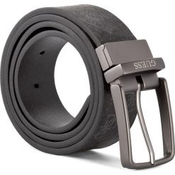 Pasek Męski GUESS - BM2500 LEA40 S BLA. Czarne paski męskie Guess, w paski, ze skóry ekologicznej. W wyprzedaży za 159.00 zł.