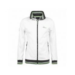 Bluza z polaru Shell Peak Mountain Creen. Białe bluzy rozpinane męskie Peak Mountain, na zimę, bez wzorów, z polaru, sportowe, bez ramiączek, bez kaptura. W wyprzedaży za 219.50 zł.