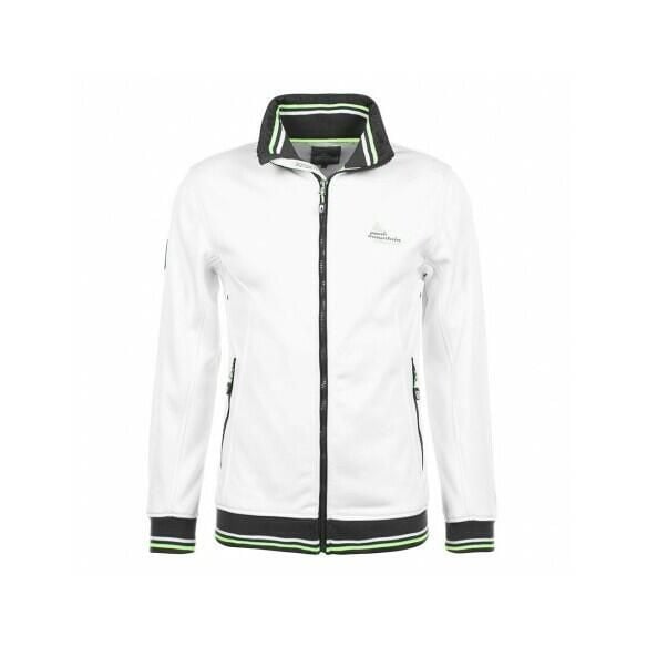 Bluza z polaru Shell Peak Mountain Creen. Białe bluzy rozpinane męskie Peak Mountain, na zimę, bez wzorów, z polaru, sportowe, bez ramiączek, bez kaptura. W wyprzedaży za 219.00 zł.