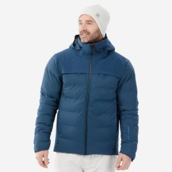 Kurtka narciarska męska Quechua 500 Warm. Niebieskie kurtki narciarskie i snowboardowe męskie WED'ZE, na zimę, m, bez wzorów, z włókna, bez kaptura, narciarskie. Za 499.99 zł.