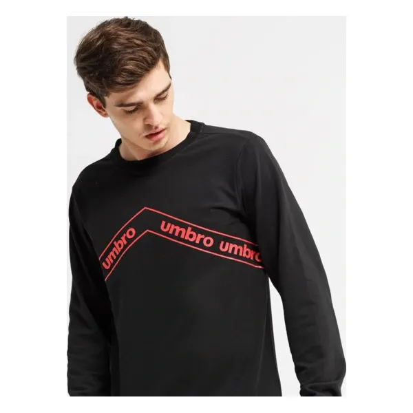 Umbro Bluza Syvari , czarny, rozmiar M. Czarne bluzy nierozpinane męskie Umbro, m, z aplikacjami, z bawełny, bez ramiączek, bez kaptura. W wyprzedaży za 79.99 zł.