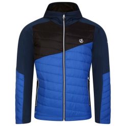 Kurtka Hybrydowa Męska Touring Contrast Panel. Niebieskie kurtki męskie Dare 2B, m, bez wzorów, z puchu, sportowe, bez ramiączek, bez kaptura. Za 146.99 zł.