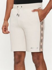 Guess Szorty materiałowe Mickey Z4RD04 KB3P2 Écru Regular Fit. Szorty męskie Guess, z aplikacjami, z bawełny. Za 179.99 zł.