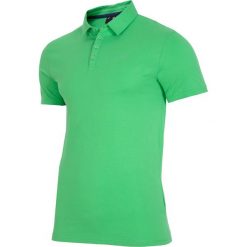 Koszulka polo męska TSM015 - zielony. Koszulki polo męskie marki 4f. W wyprzedaży za 39.99 zł.