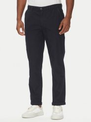 Aeronautica Militare Chinosy 251PA1654CT3505 Granatowy Regular Fit. Niebieskie eleganckie spodnie męskie Aeronautica Militare, bez wzorów, z bawełny. Za 399.99 zł.