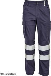 CERVA HUELVA - spodnie reflex - granatowy 62. Niebieskie długie spodnie sportowe męskie CERVA, bez wzorów. Za 65.45 zł.