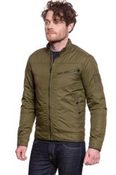 JACK JONES JJVBERNARD JACKET DARK OLIVE 12115999. Zielone płaszcze męskie Jack & Jones, s, bez wzorów, bez kaptura. Za 189.99 zł.