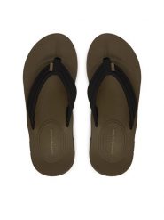 Tommy Hilfiger Japonki Molded Hilfiger Lth Beach Sandal FM0FM05802 Czarny. Czarne klapki i japonki męskie Tommy Hilfiger, bez wzorów, z syntetyku. Za 209.99 zł.