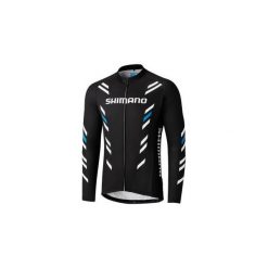 Bluza rowerowa męska Shimano Thermal Print Long Sleeve Jersey M. Czarne bluzy nierozpinane męskie SHIMANO, z jersey, sportowe. Za 252.69 zł.