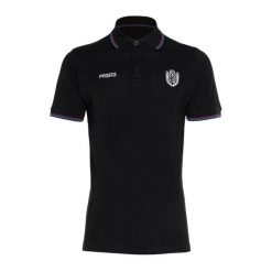 Koszulka polo męska PROSTO Polo Woods. Czarne koszulki polo męskie Prosto., m, bez wzorów, bez kołnierzyka, bez ramiączek. Za 139.99 zł.
