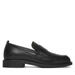 Półbuty Calvin Klein. Czarne eleganckie półbuty męskie Calvin Klein, wizytowe, bez obcasa, bez zapięcia. Za 649.99 zł.