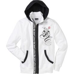 Bluza rozpinana Slim Fit bonprix biały. Bluzy rozpinane męskie bonprix. Za 79.99 zł.