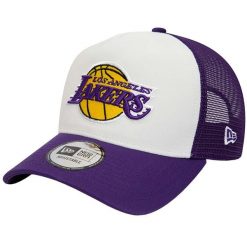 Czapka New Era Los Angeles Lakers fioletowa regulowana. Czarne czapki męskie New Era, bez wzorów, z bawełny, sportowe. Za 129.99 zł.