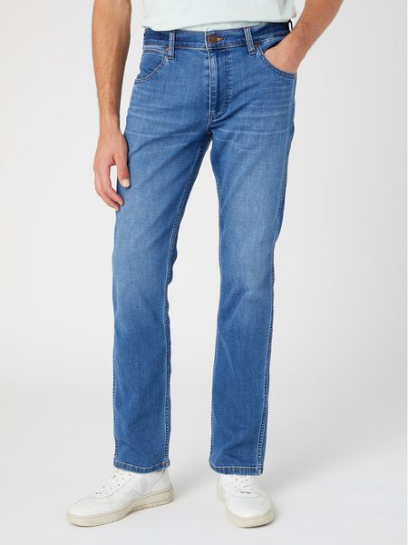 Wrangler Jeansy Greensboro 803 W15Q74Z59 112330716 Niebieski Regular Fit. Niebieskie jeansy męskie Wrangler, bez wzorów, z bawełny. Za 249.99 zł.