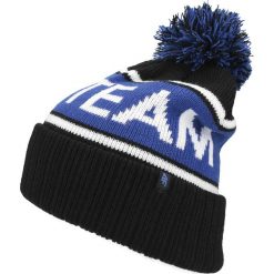 Czapka męska CAM257 - kobalt. Czarne czapki męskie marki 4f, na zimę. W wyprzedaży za 39.99 zł.