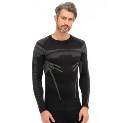 Bluza termoaktywna Męska Brubeck DRY. Czarne bielizna termoaktywna męska Brubeck, m, bez wzorów, z poliamidu, bez ramiączek, do biegania. Za 159.99 zł.