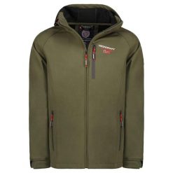Geographical Norway TAKITO — softshell męski, khaki (WY1161H). Zielone kurtki softshell męskie Geographical Norway, na wiosnę, m, bez wzorów, z elastanu, bez kaptura, trekkingowe. Za 209.00 zł.
