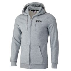 Bluza dresowa męska Puma ESS FZ. Szare bluzy nierozpinane męskie Puma, m, bez wzorów, z dresówki, bez ramiączek, bez kaptura. Za 164.99 zł.