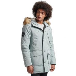 Parka Superdry Everest. Niebieskie parki męskie Superdry., na zimę, bez wzorów, bez kaptura. Za 843.15 zł.