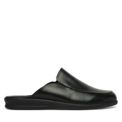 Klapki Josef Seibel. Czarne klapki i japonki męskie Josef Seibel, bez wzorów. Za 329.99 zł.