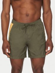 Quiksilver Szorty materiałowe EQYJV04136 Zielony Regular Fit. Zielone szorty męskie Quiksilver, bez wzorów, z materiału. Za 99.99 zł.