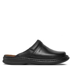 Klapki Josef Seibel. Czarne klapki i japonki męskie Josef Seibel, bez wzorów. Za 269.99 zł.