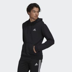 Bluza z kapturem Essentials Fleece. Białe bluzy nierozpinane męskie ADIDAS, m, bez wzorów, z kapturem. Za 139.00 zł.