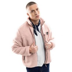 Kurtka polarowa Lifestyle Męska Sherpa Madryn. Czerwone kurtki męskie SIROKO, l, bez wzorów, z polaru, bez ramiączek, bez kaptura. Za 380.00 zł.