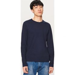 Koszulka z długim rękawem - Granatowy. T-shirty męskie marki Reserved. W wyprzedaży za 14.99 zł.