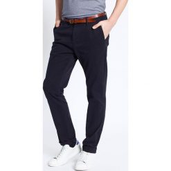 Scotch & Soda - Spodnie. Brązowe eleganckie spodnie męskie Scotch & Soda, bez wzorów, z bawełny. W wyprzedaży za 239.90 zł.