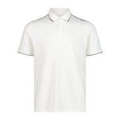 Polo CMP. Białe koszulki polo męskie CMP, m, bez wzorów, bez kołnierzyka, bez ramiączek. Za 209.00 zł.