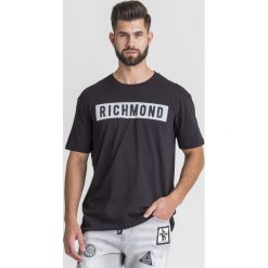T-SHIRT THEYDONBOIS JOHN RICHMOND. Czarne t-shirty męskie John Richmond, l, bez wzorów, z bawełny, bez kołnierzyka, bez ramiączek. Za 317.40 zł.