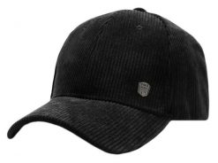 Czapka z Daszkiem, Czarna Sztruksowa, Jesienno-Zimowy -Pako Jeans. Czarne czapki męskie Pako Jeans, na zimę, bez wzorów, z jeansu. Za 49.00 zł.