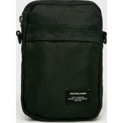 Jack & Jones - Torba. Czarne torby męskie na ramię Jack & Jones, w paski, z materiału, casualowe. Za 79.90 zł.