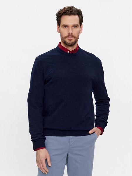United Colors Of Benetton Sweter 1002U1G34 Granatowy Regular Fit. Niebieskie kardigany męskie United Colors Of Benetton, m, bez wzorów, z wełny, bez ramiączek. Za 249.99 zł.