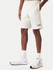 EA7 Emporio Armani Szorty sportowe 8NPS65 PJVRZ U0004 Écru Regular Fit. Szorty sportowe męskie EA7 Emporio Armani, bez wzorów, z bawełny, sportowe. Za 359.99 zł.