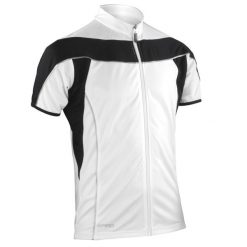 Męska Kurtka Bikewear Full Zip Performance Jacket. Białe kurtki męskie SPIRO, m, bez wzorów, sportowe, bez ramiączek, bez kaptura. Za 129.99 zł.