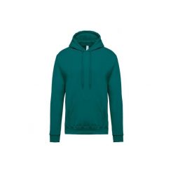 Bluza z kapturem Kariban. Zielone bluzy nierozpinane męskie KARIBAN, m, bez wzorów, bez ramiączek, z kapturem. Za 146.50 zł.